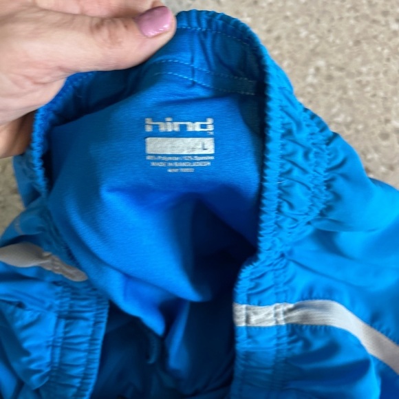 HIND Athletic Shorts Men's Size Lined Large In Blue - Picture 12 of 14